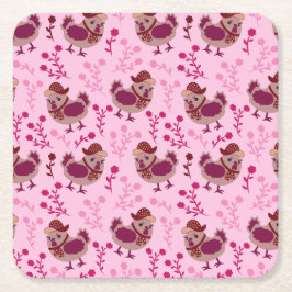 Niedliche Hühner Rechteckiger Pappuntersetzer