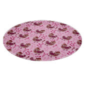 Niedliche Hühner Schneidebrett (Ecke)