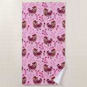 Niedliche Hühner Strandtuch (Vorderseite)