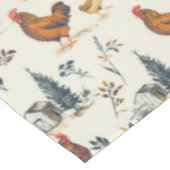 Niedliche Hühner Tischdecke (Schrägansicht)
