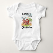 Niedliche Hühner und Hühner Baby Bodysuit Baby Strampler (Vorderseite)