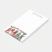 Niedliche Hühner und Hunde im Hund Post-it Klebezettel (angewinkelt)