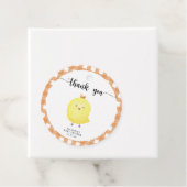 Niedliche Hühnerbaby-Dusche Danke Geschenkanhänger (Beispiel)