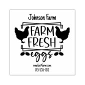 Niedliche Hühnerfarm Frische Eier Faltschachtel mi Gummistempel (Prägung)