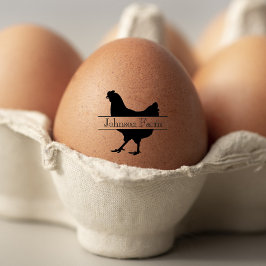 Niedliche Hühnerfarm Frische Wildtiere Gummistempel