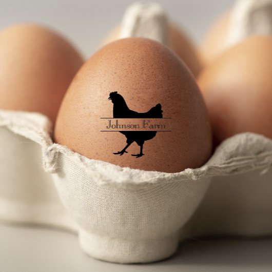 Niedliche Hühnerfarm Frische Wildtiere Gummistempel