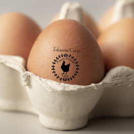 Niedliche Hühnerfarm Frische Wildtiere Gummistempel