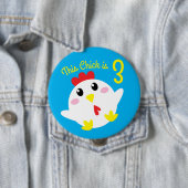 Niedliche Hühnerfarm Kids 1. Geburtstag Party Button (Beispiel)