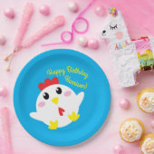 Niedliche Hühnerfarm Kids 1. Geburtstag Party Pappteller (Party)