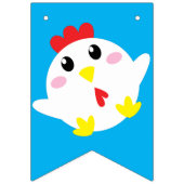 Niedliche Hühnerfarm Kids 1. Geburtstag Party Wimpelkette (Erste Fahne)