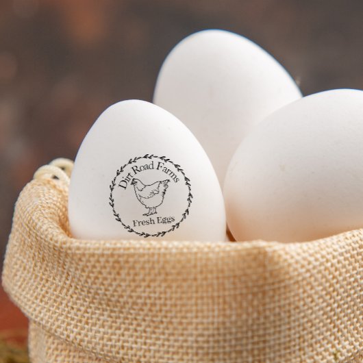 Niedliche Hühnerfarm Orpington Frische Wildschwein Gummistempel