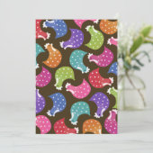 Niedliche Hühnerhähne Night Junggeselinnen-Abschie Einladung (Stehend Vorderseite)