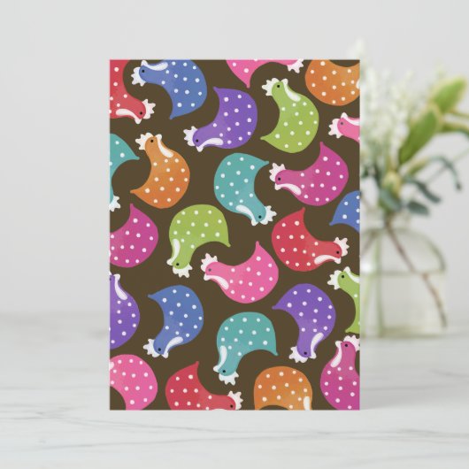 Niedliche Hühnerhähne Night Junggeselinnen-Abschie Einladung (Stehend Vorderseite)