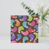 Niedliche Hühnerhähne Night Junggeselinnen-Abschie Einladung (Stehend Vorderseite)