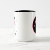 niedliche Hühnerliebhaber fügen Monogramm hinzu Tasse (Zentrum)