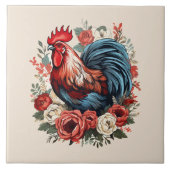 Niedliche Hühnerliebhaber Land Fliese (Vorderseite)