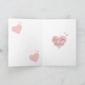 Niedliche Hühnerpaare Liebe Ihr ewiges Jubiläum Karte (Innenseite)