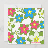 Niedliche Hula-Mädchen Geburtstagsfeier Einladung (Rückseite)