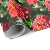 Niedliche Hummel aus roter Koralle Geschenkpapier (Rolleneckpunkt)