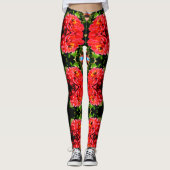 Niedliche Hummel aus roter Koralle Leggings (Vorderseite)
