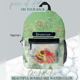 Niedliche Hummel Bedruckter Rucksack