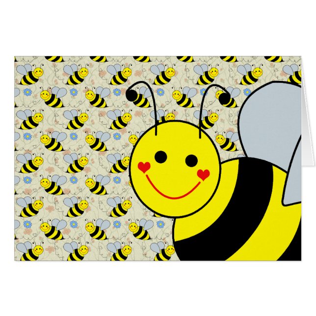 Niedliche Hummel-Biene (Vorderseite (Horizontal))