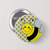 Niedliche Hummel-Biene Button (Vorne & Hinten)