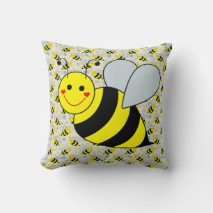 Niedliche Hummel-Biene Kissen