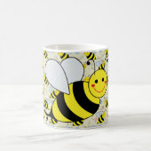 Niedliche Hummel-Biene mit Muster Kaffeetasse (Mittel)