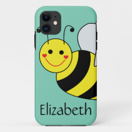 Niedliche Hummel-Biene personalisiert iPhone 11 Hülle