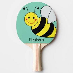 Niedliche Hummel-Biene personalisiert Tischtennis Schläger