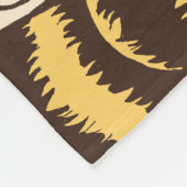 Niedliche Hummel-Bienen-Illustration - Fleecedecke (Ecke)