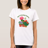 Niedliche Hummel Botanische Crew Neck T - Shirt (Vorderseite)