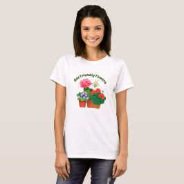Niedliche Hummel Botanische Crew Neck T - Shirt