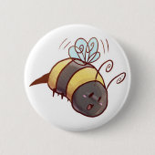 Niedliche Hummel Button (Vorderseite)
