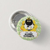 Niedliche Hummel | Food Allergy Alert Button (Vorne & Hinten)