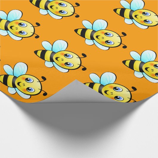 Niedliche Hummel Geschenkpapier (Ecke)