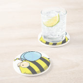 Niedliche Hummel Getränkeuntersetzer (Seite)