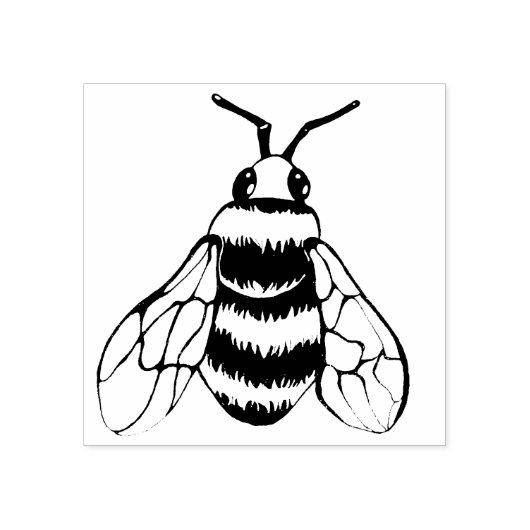 Niedliche Hummel Gummistempel (Prägung)