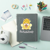 Niedliche Hummel mit Zitat Aufkleber (iPad Hülle)