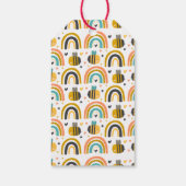 Niedliche Hummel Muster Geburtstag Vielen Dank Geschenkanhänger (Rückseite)