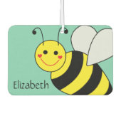 Niedliche Hummel Personalisiert Autolufterfrischer (Vorderseite)
