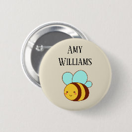 Niedliche Hummel personalisiert Button