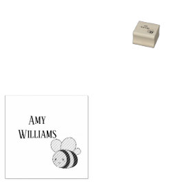Niedliche Hummel personalisiert Gummistempel