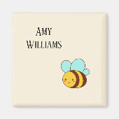 Niedliche Hummel personalisiert Magnet (Vorne)