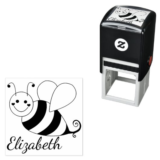 Niedliche Hummel Personalisiert Permastempel (Beispiel)