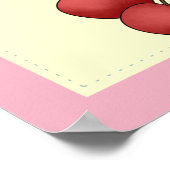 Niedliche Hummel Personalisiert Poster (Ecke)