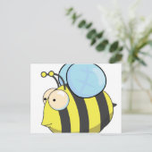 Niedliche Hummel Postkarte (Stehend Vorderseite)