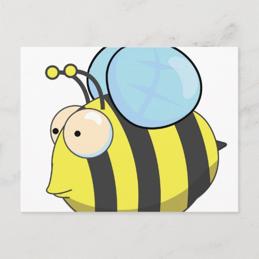 Niedliche Hummel Postkarte (Vorderseite)