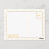 Niedliche Hummel Postkarte (Rückseite)